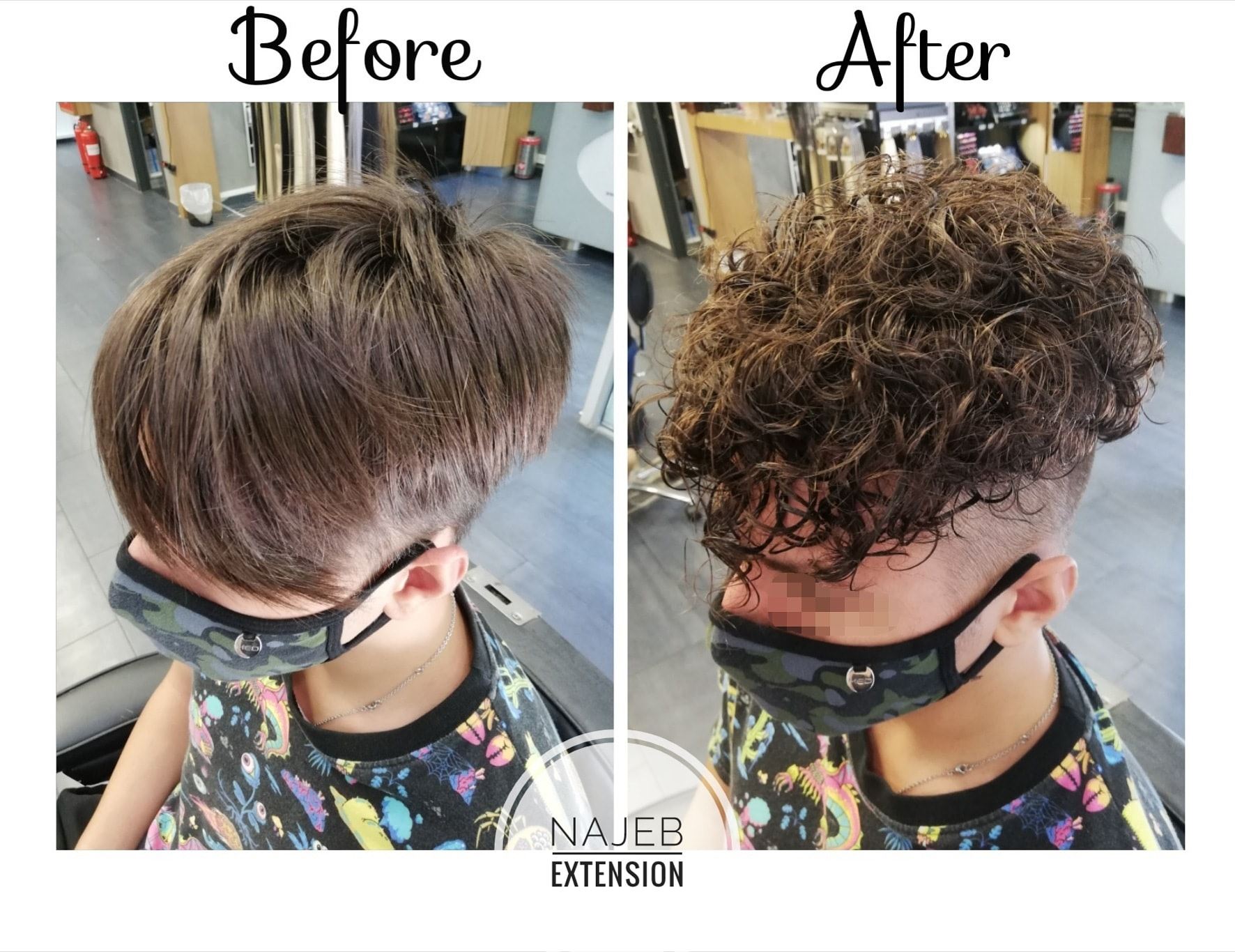 Permanaint hair